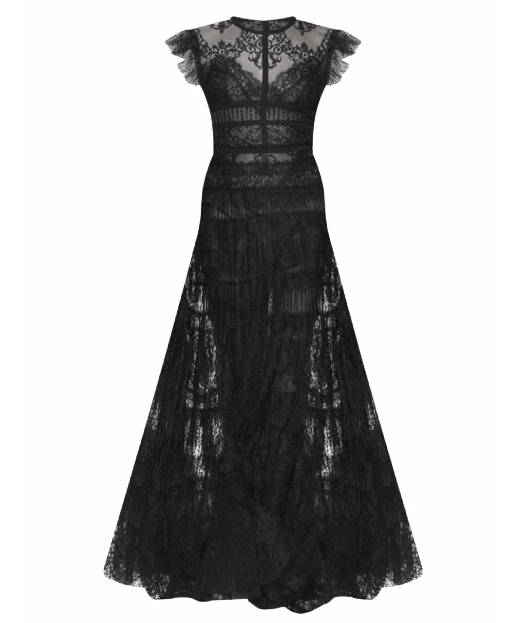 ELIE SAAB Черное кружевное вечернее платье, фото 1