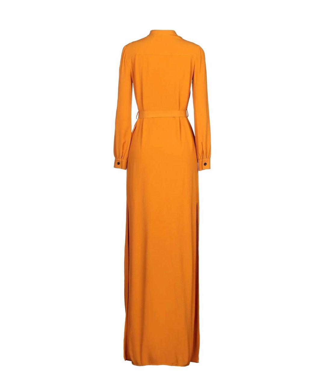 GUCCI Оранжевое креповое повседневное платье, фото 2