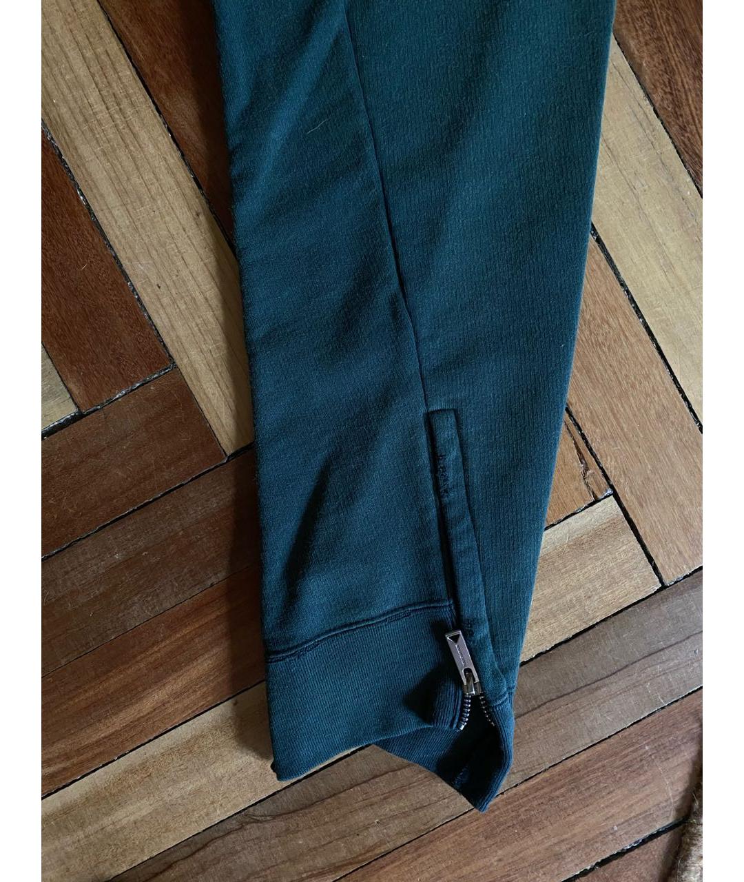 MAISON MIHARA YASUHIRO Зеленые хлопковые повседневные брюки, фото 5