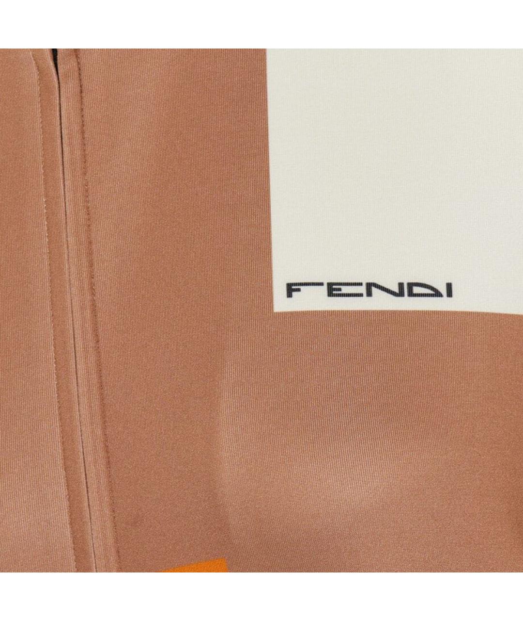 FENDI Оранжевый полиэстеровый костюм с брюками, фото 5