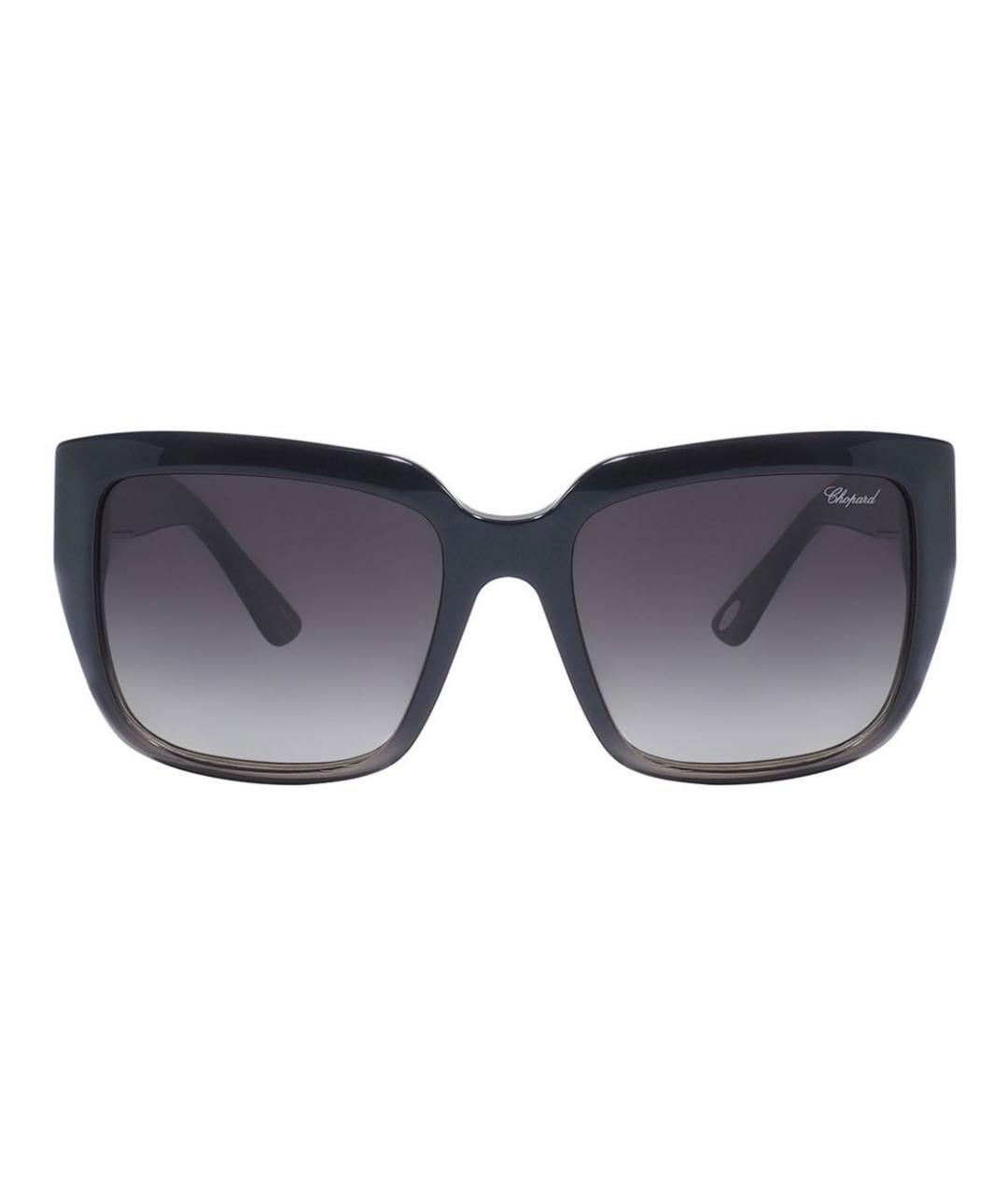 CHOPARD Антрацитовые пластиковые солнцезащитные очки, фото 1