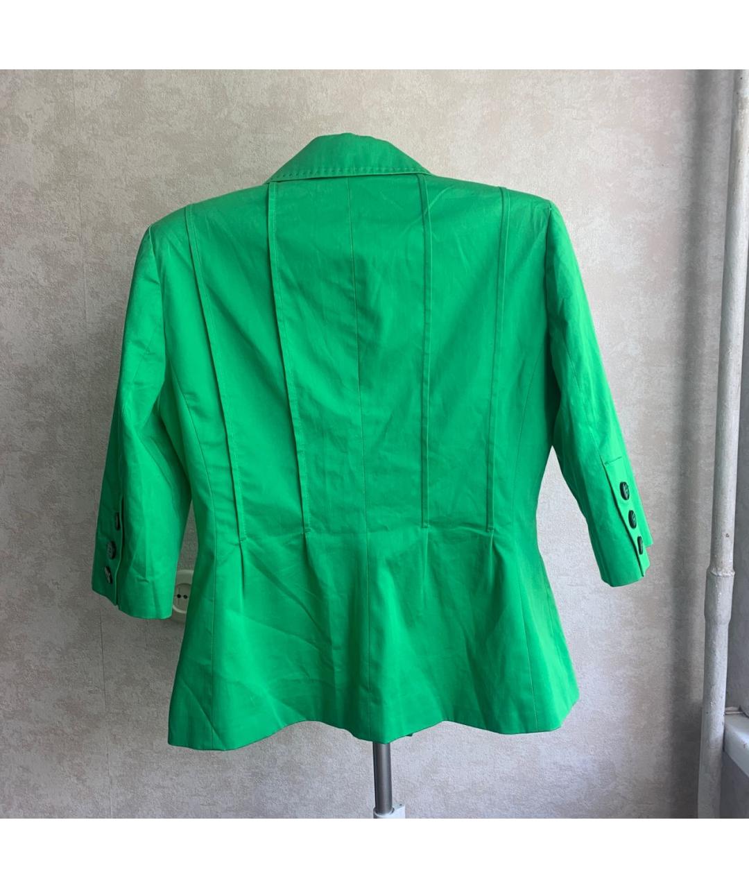 CAVALLI CLASS Зеленый хлопко-эластановый жакет/пиджак, фото 2