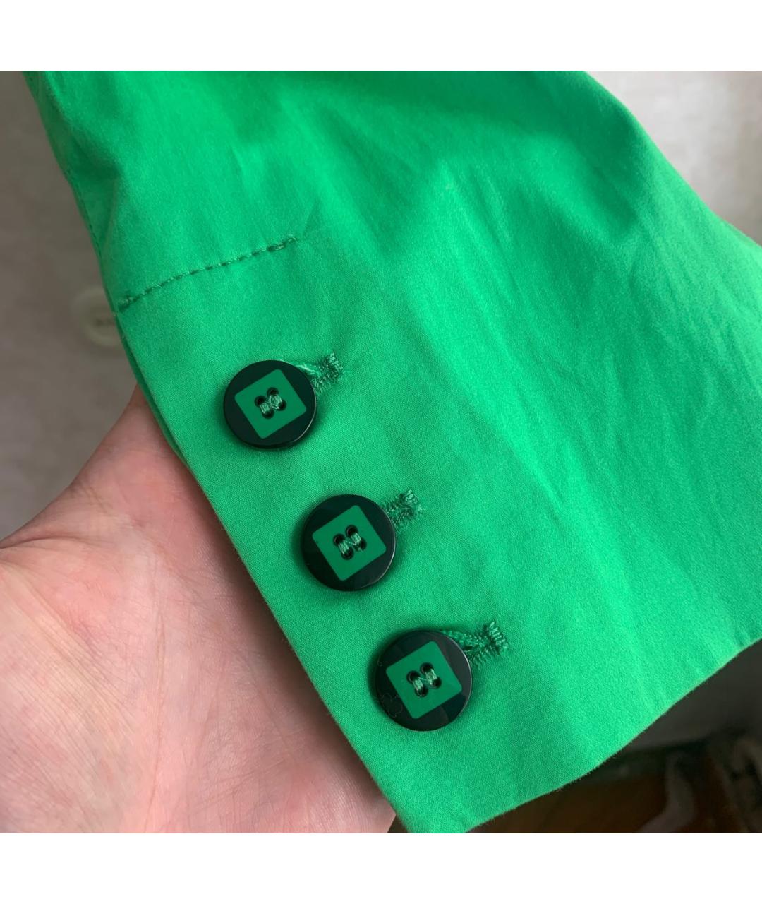 CAVALLI CLASS Зеленый хлопко-эластановый жакет/пиджак, фото 4