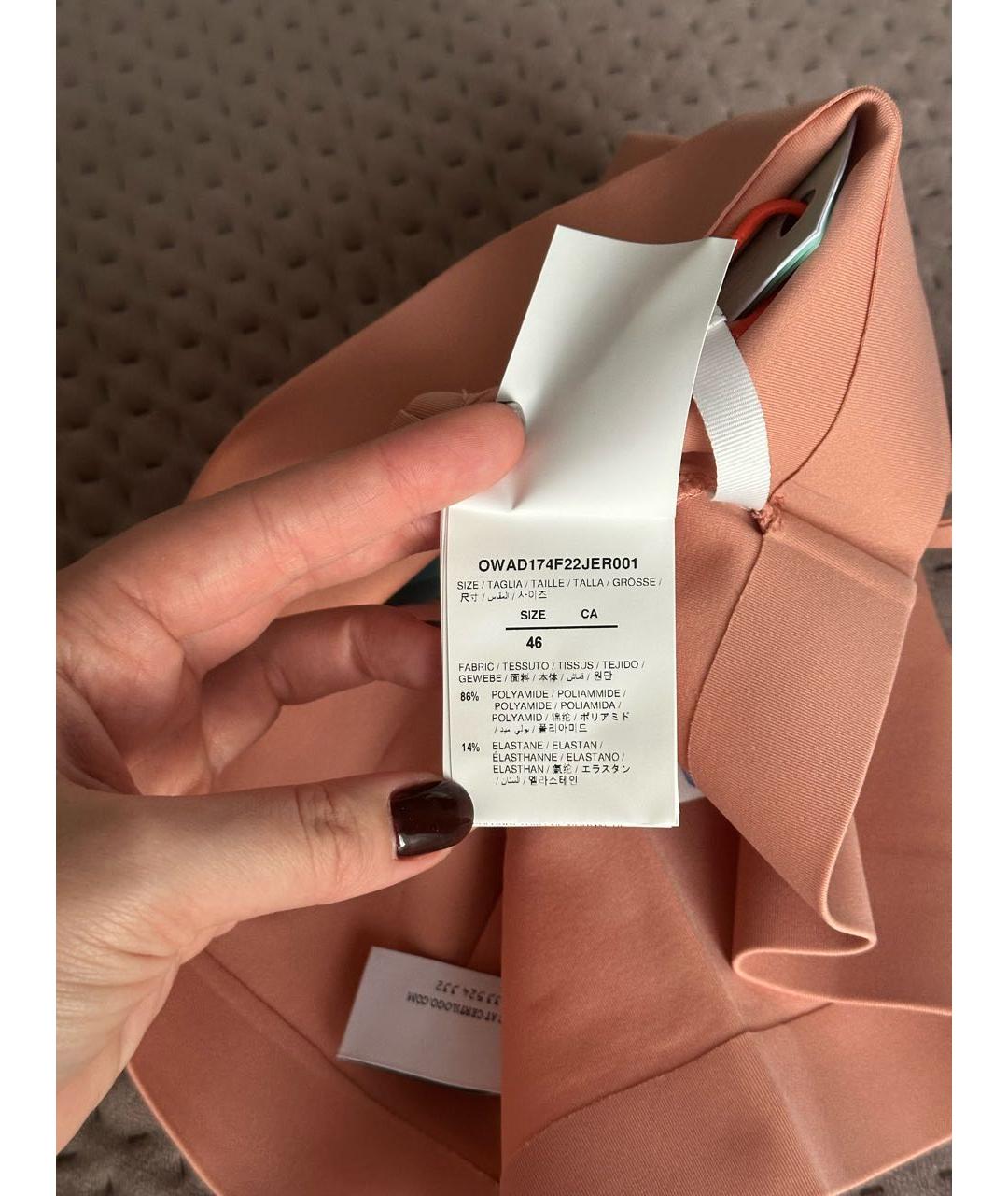 OFF-WHITE Коралловая майка, фото 5