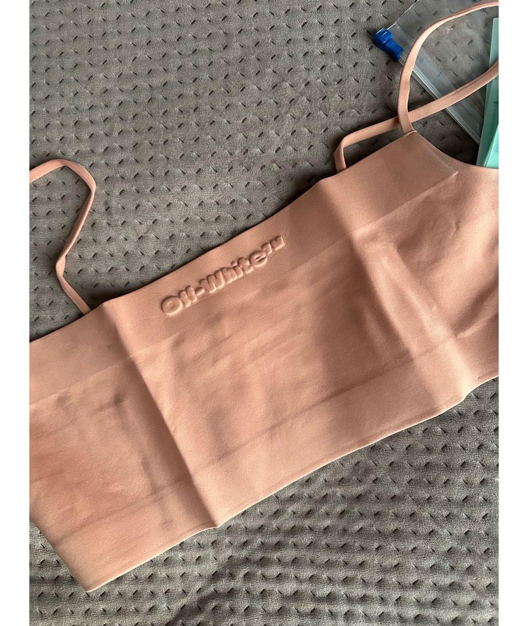 OFF-WHITE Коралловая майка, фото 6