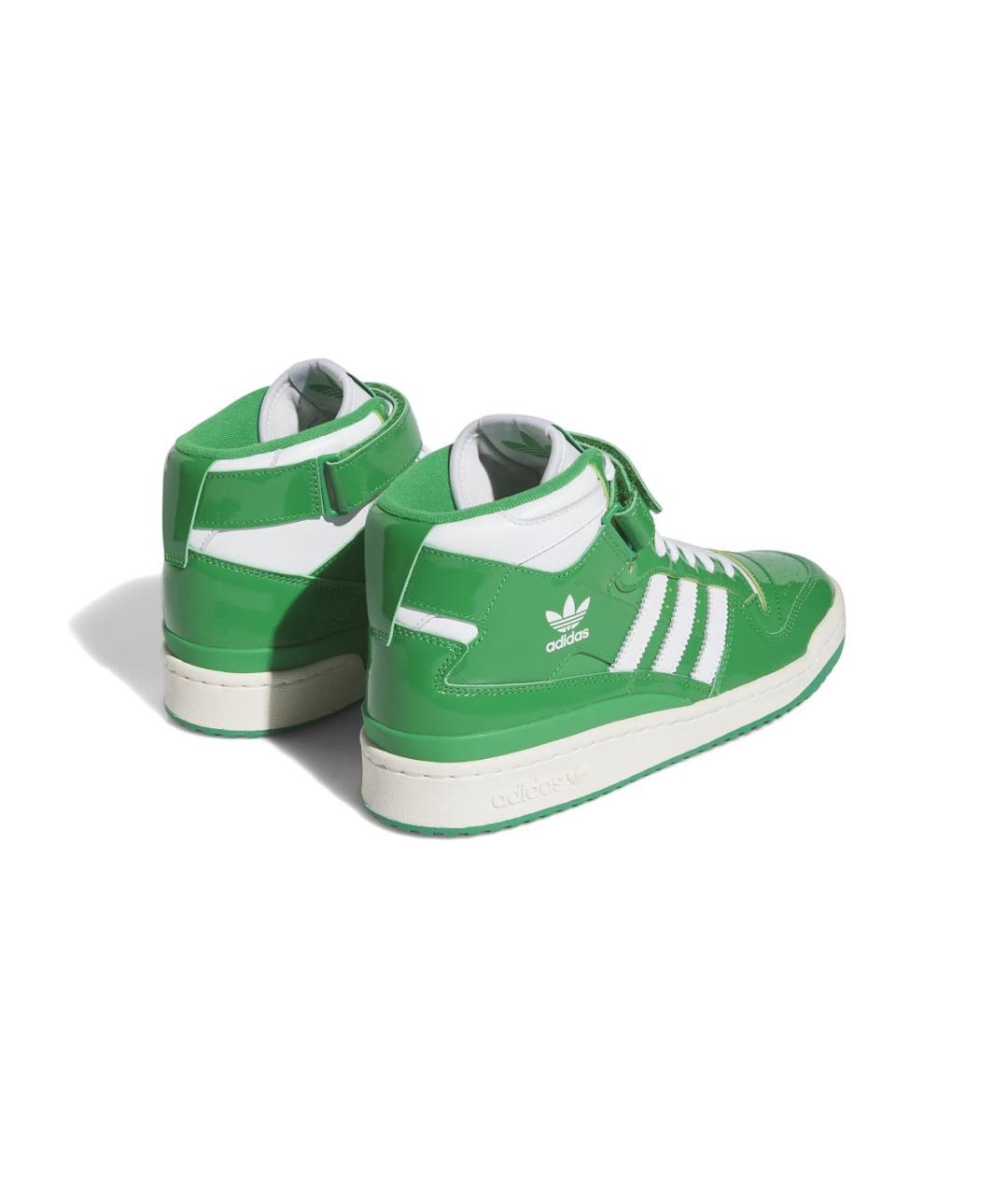 Adidas forum mid white green online