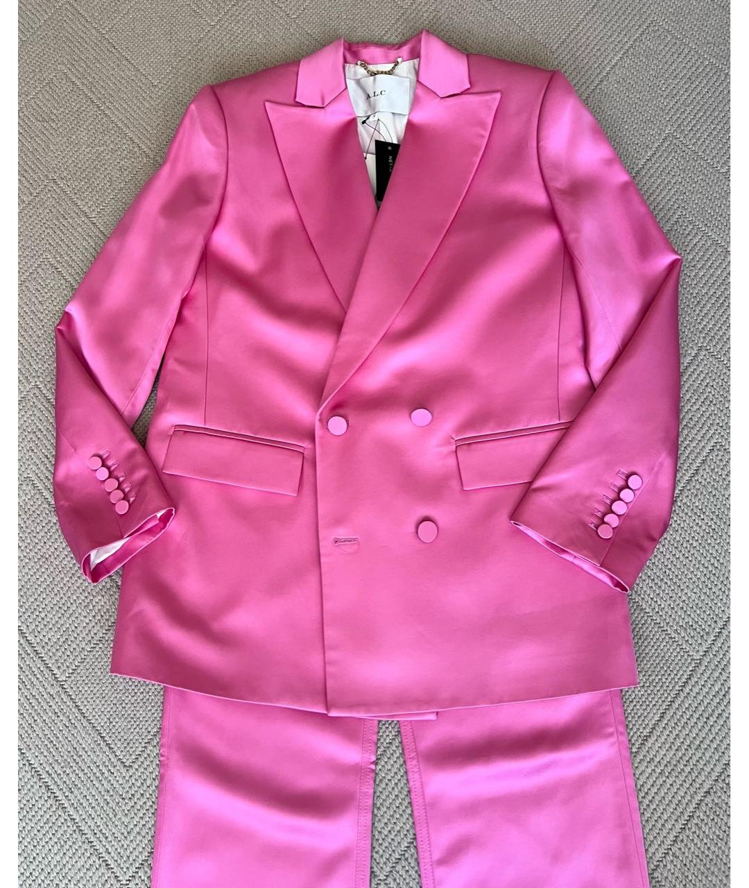 A.L.C. Розовый вискозный костюм с брюками, фото 6