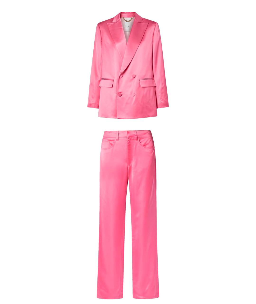 A.L.C. Розовый вискозный костюм с брюками, фото 1