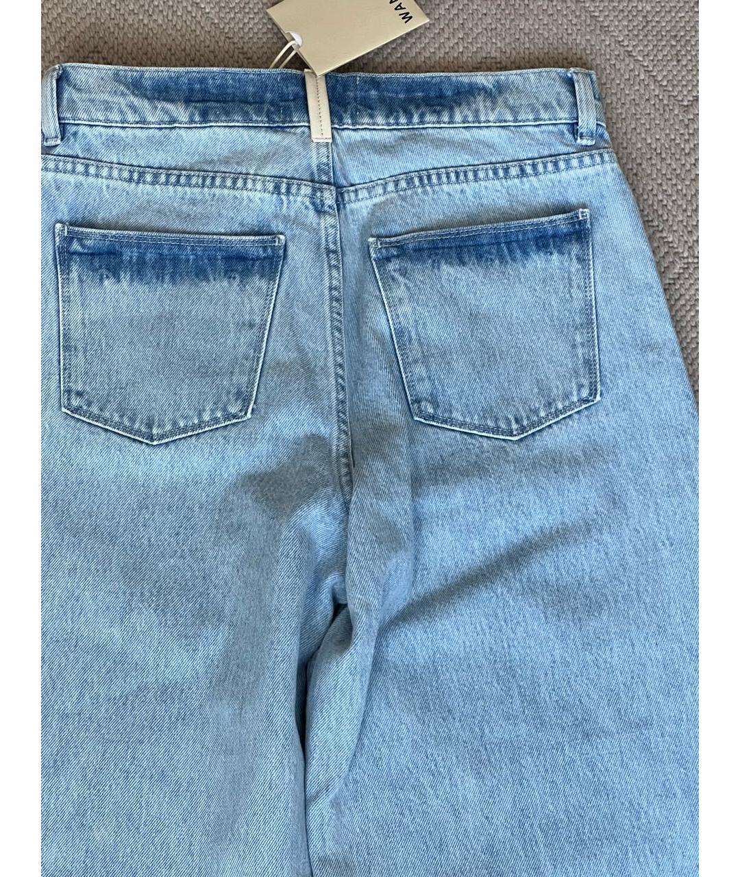 WANDLER Голубые хлопковые джинсы клеш, фото 6