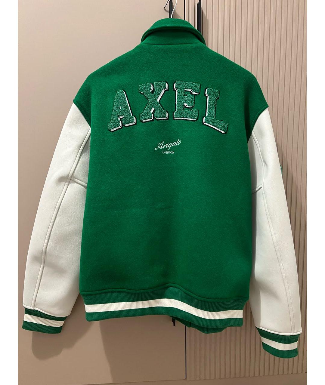 AXEL ARIGATO Зеленая шерстяная куртка, фото 3