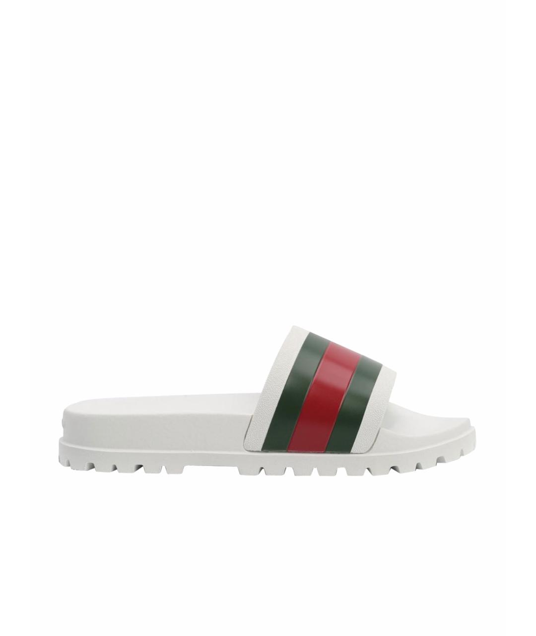 GUCCI Белые шлепанцы, фото 1