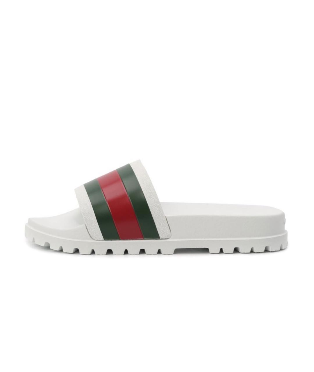 GUCCI Белые шлепанцы, фото 5