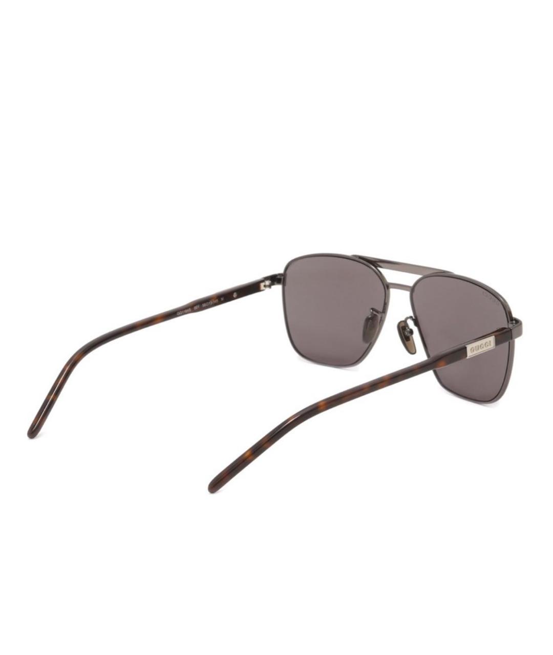 GUCCI Антрацитовые солнцезащитные очки, фото 3