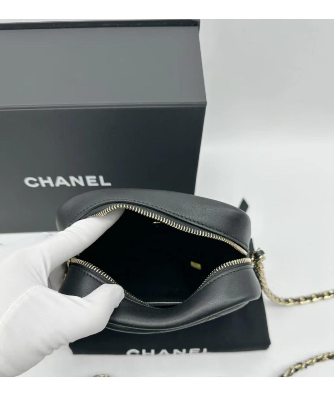 CHANEL PRE-OWNED Черная сумка через плечо, фото 7