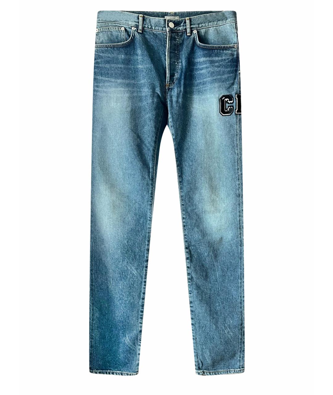 CHRISTIAN DIOR PRE-OWNED Голубые прямые джинсы, фото 1