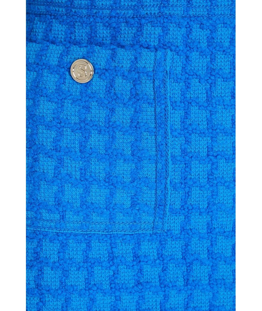 SANDRO Синяя юбка мини, фото 4