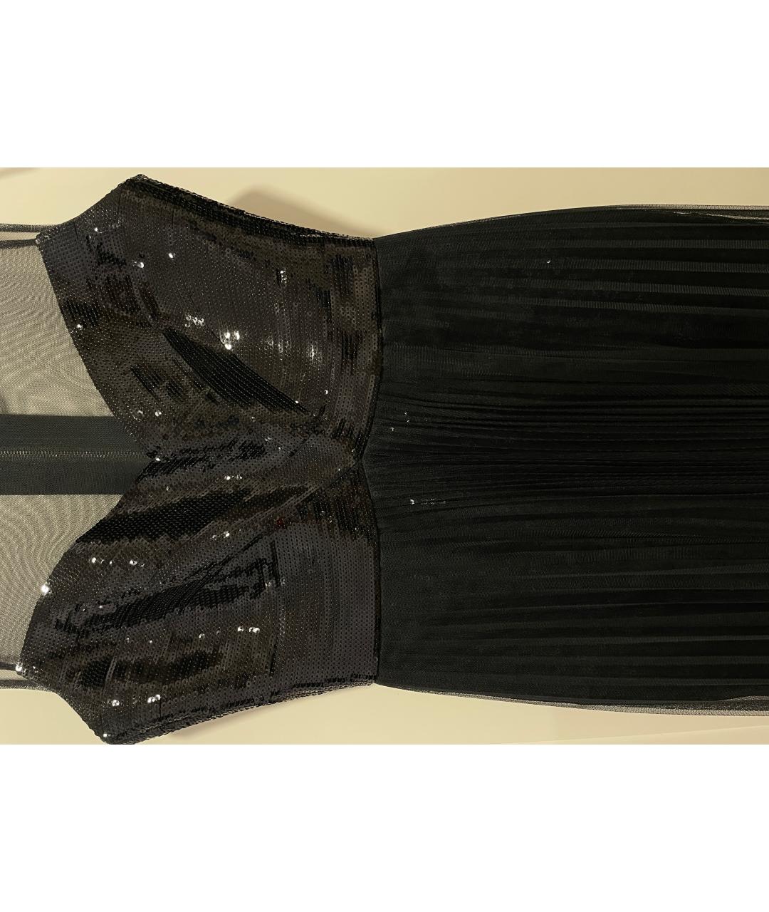 BCBG MAXAZRIA Черное вискозное вечернее платье, фото 5