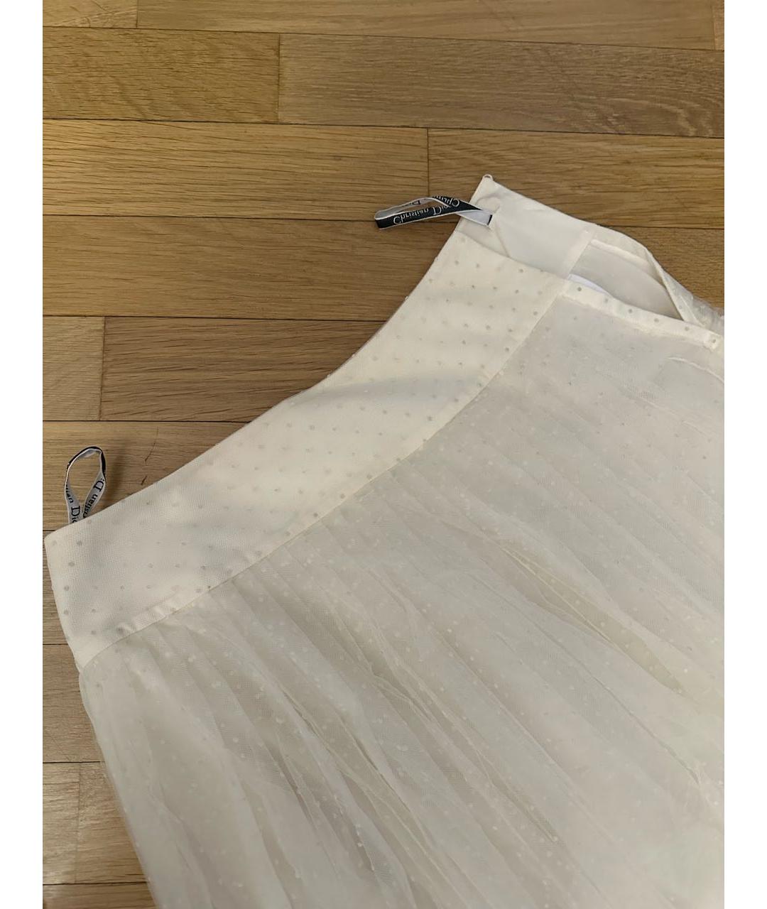 CHRISTIAN DIOR PRE-OWNED Бежевая полиамидовая юбка миди, фото 3