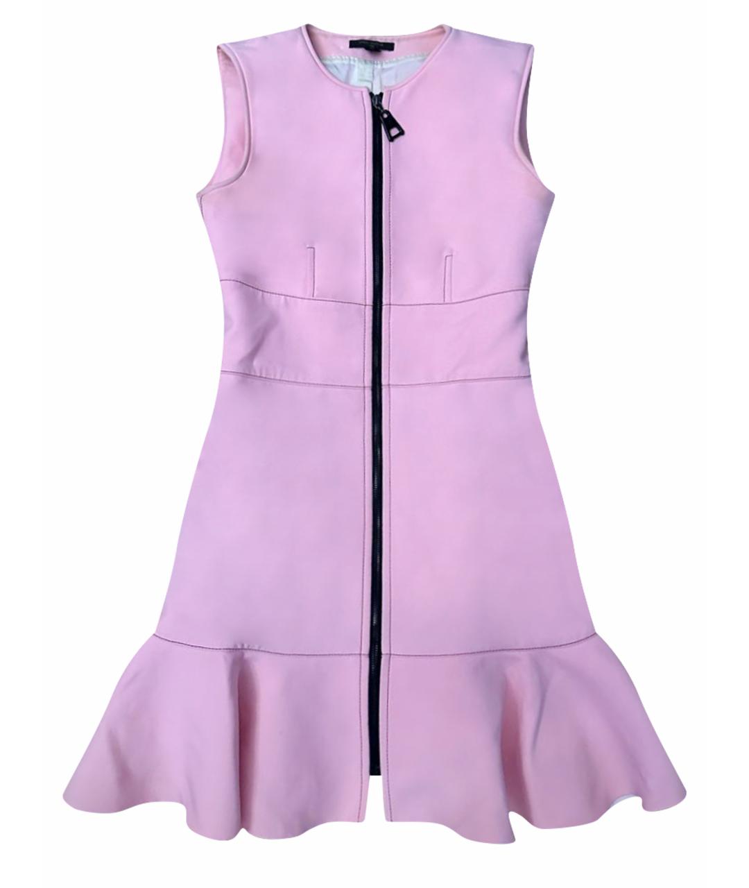 LOUIS VUITTON PRE-OWNED Розовое полиэстеровое повседневное платье, фото 1