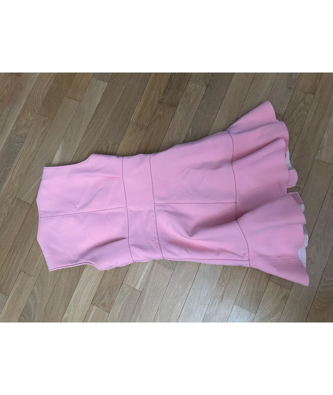 LOUIS VUITTON PRE-OWNED Розовое полиэстеровое повседневное платье, фото 2