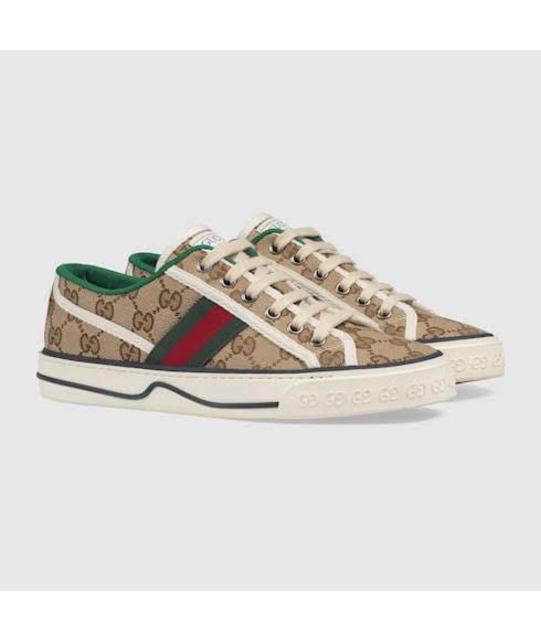 GUCCI Коричневые кеды, фото 7