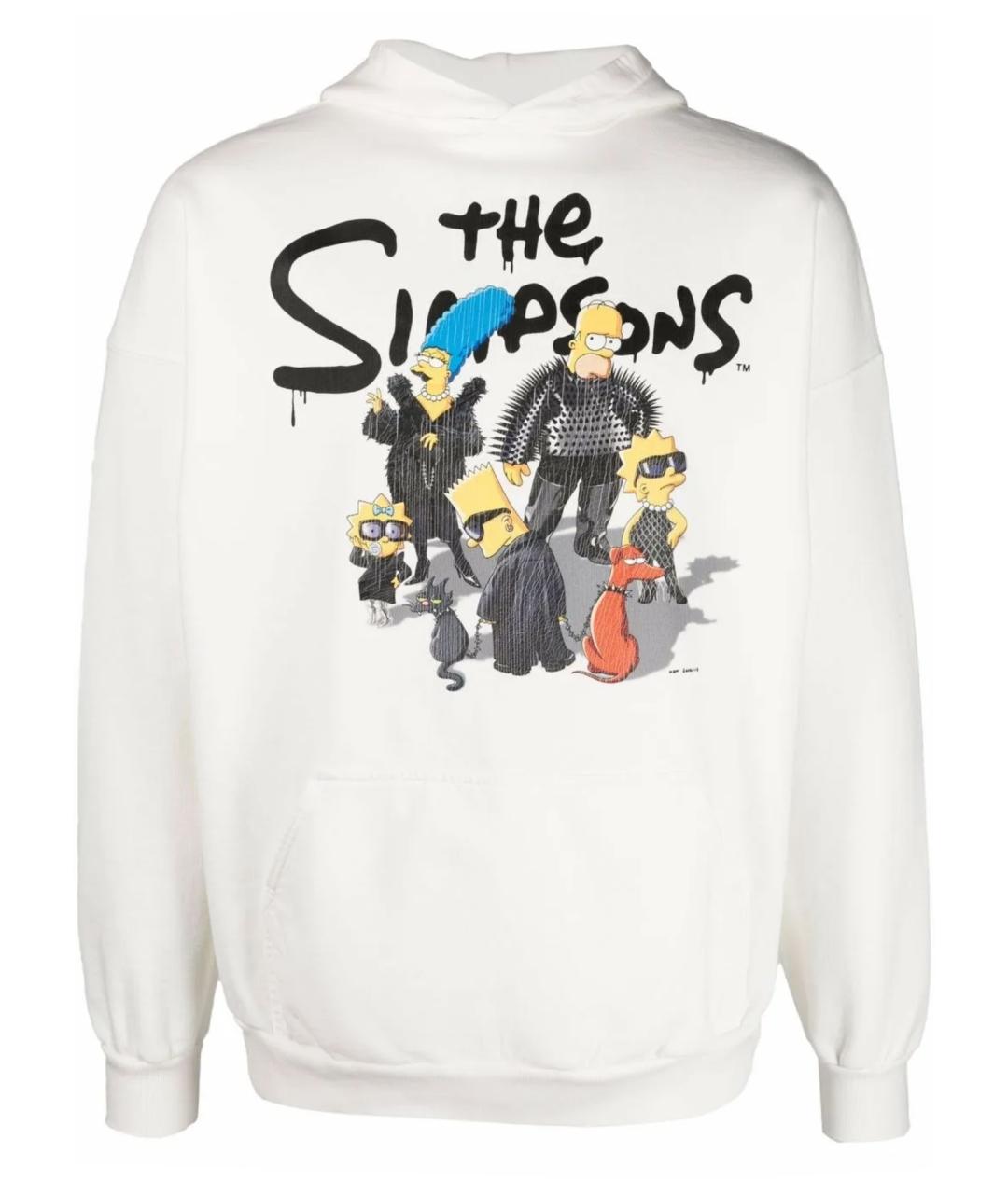 Худи Баленсиага симпсоны. Толстовка Balenciaga Simpson. Balenciaga the Simpsons худи белая. Balenciaga x Simpsons Hoodie.
