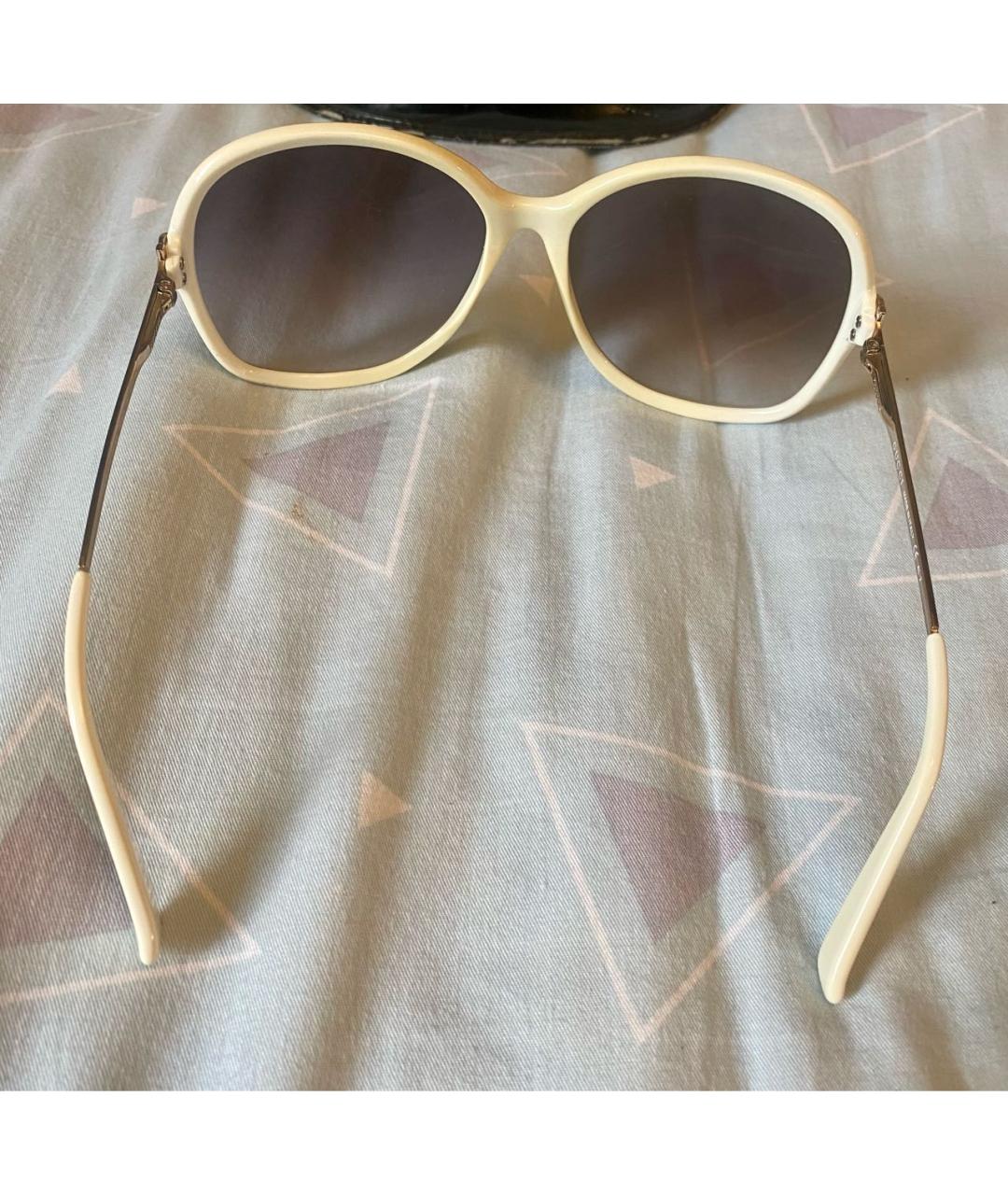 GUCCI Белые пластиковые солнцезащитные очки, фото 7