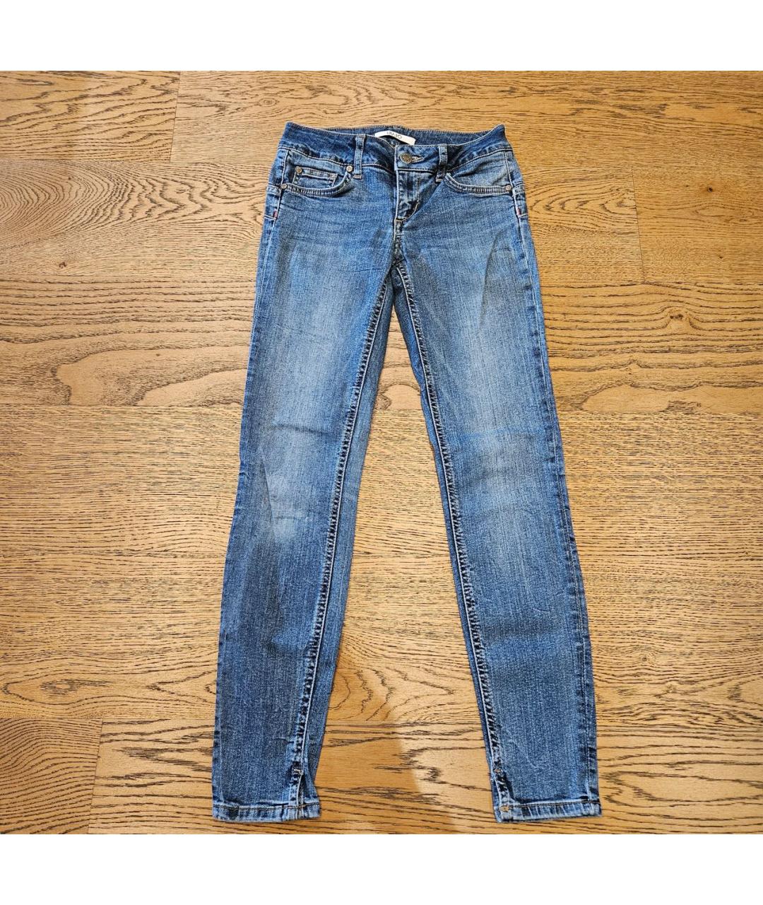LIU JO Темно-синие хлопко-эластановые джинсы слим, фото 2