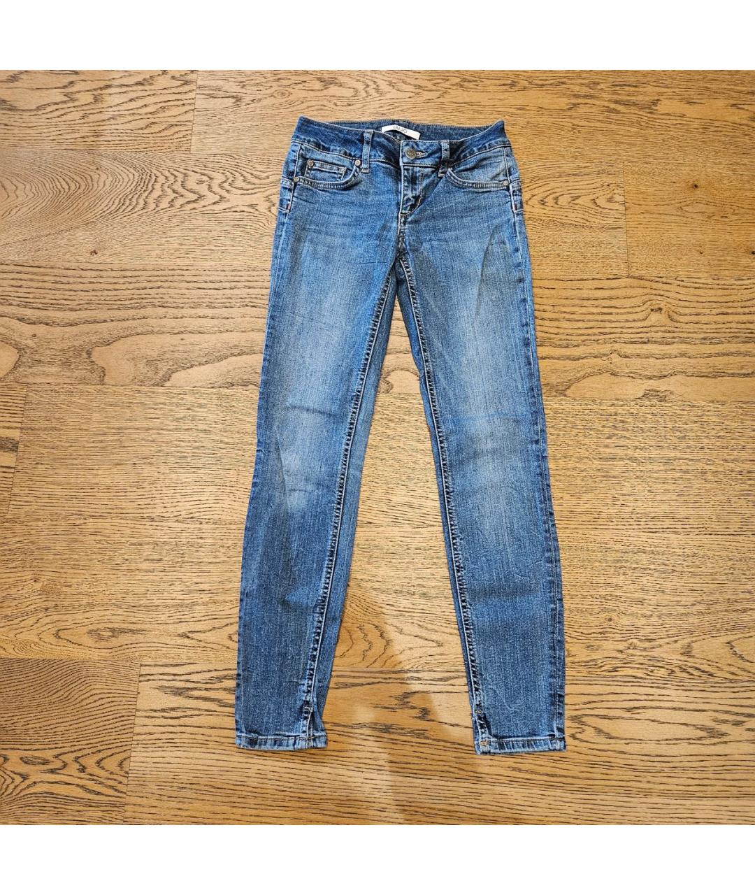 LIU JO Темно-синие хлопко-эластановые джинсы слим, фото 3