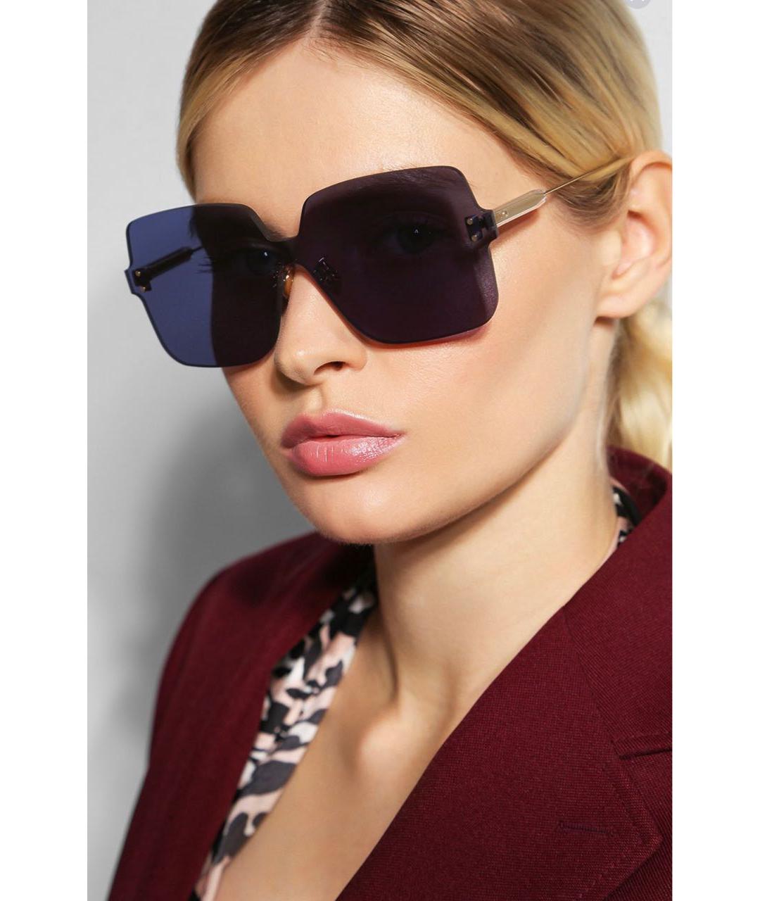 CHRISTIAN DIOR PRE-OWNED Фиолетовые пластиковые солнцезащитные очки, фото 7