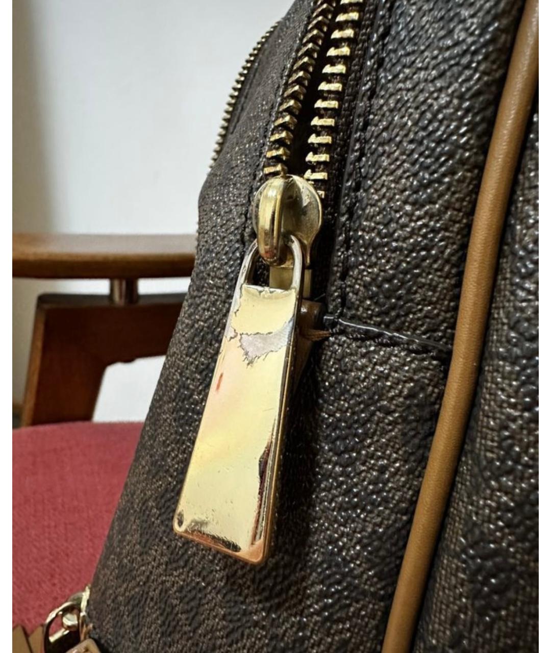 MICHAEL KORS Коричневый кожаный рюкзак, фото 6