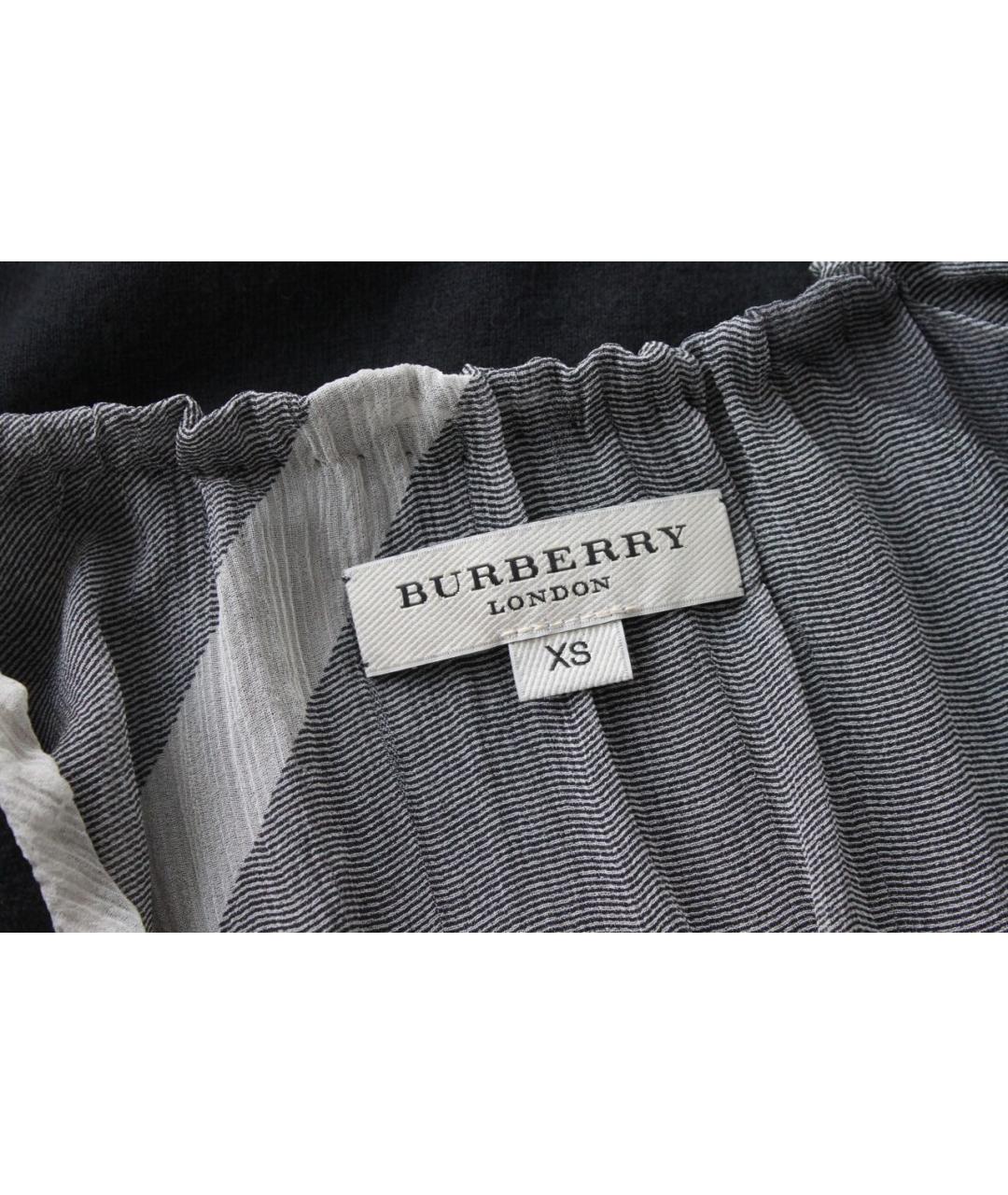 BURBERRY Черный шелковый кардиган, фото 4