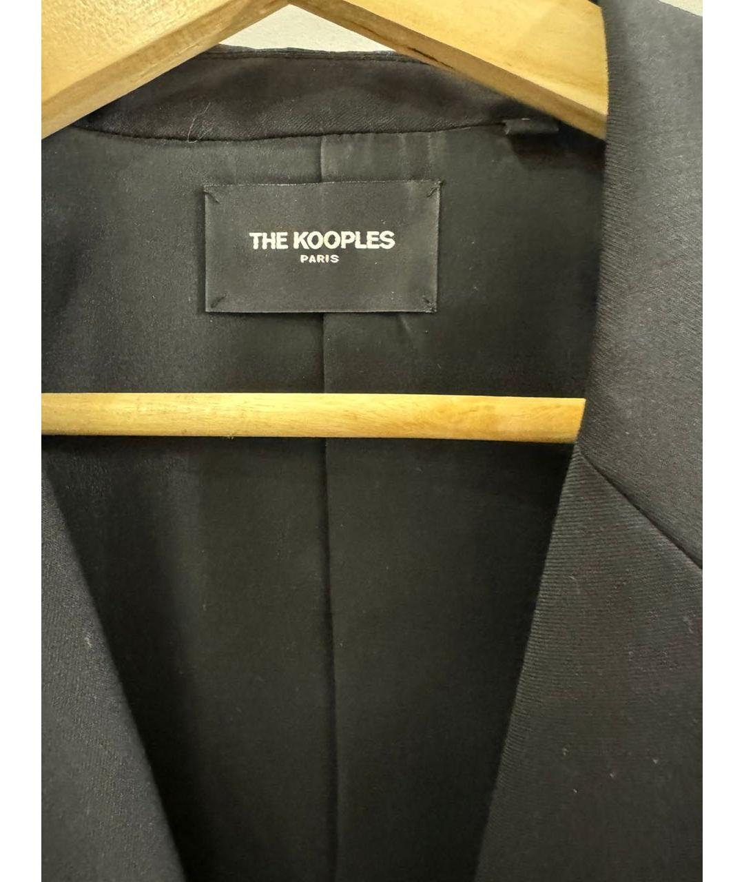 THE KOOPLES Черное шерстяное коктейльное платье, фото 3