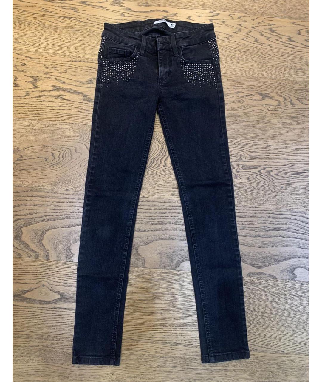 LIU JO Черные хлопко-эластановые джинсы слим, фото 2