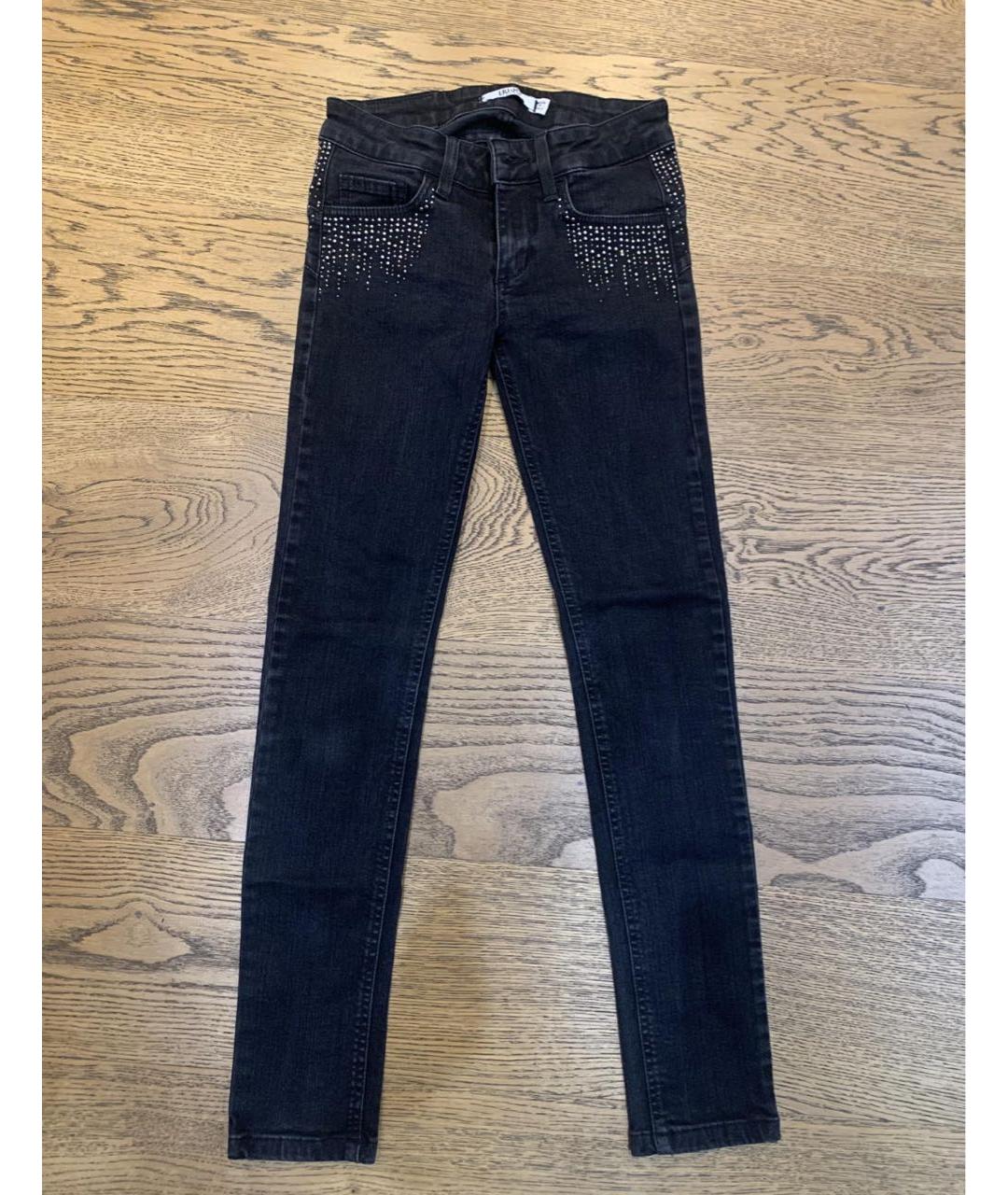 LIU JO Черные хлопко-эластановые джинсы слим, фото 9