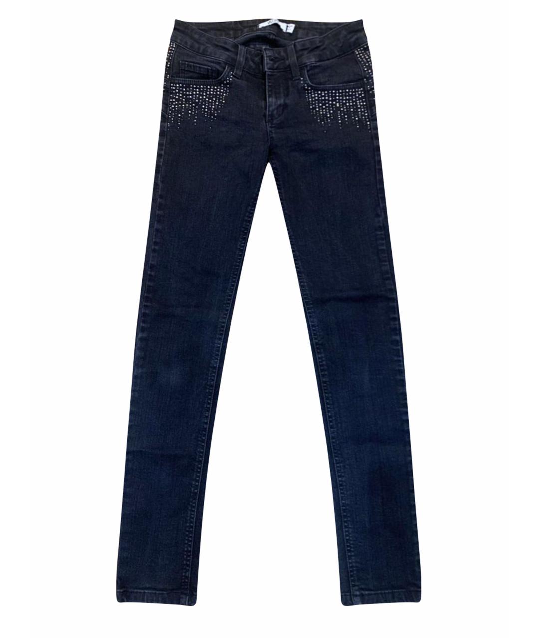 LIU JO Черные хлопко-эластановые джинсы слим, фото 1