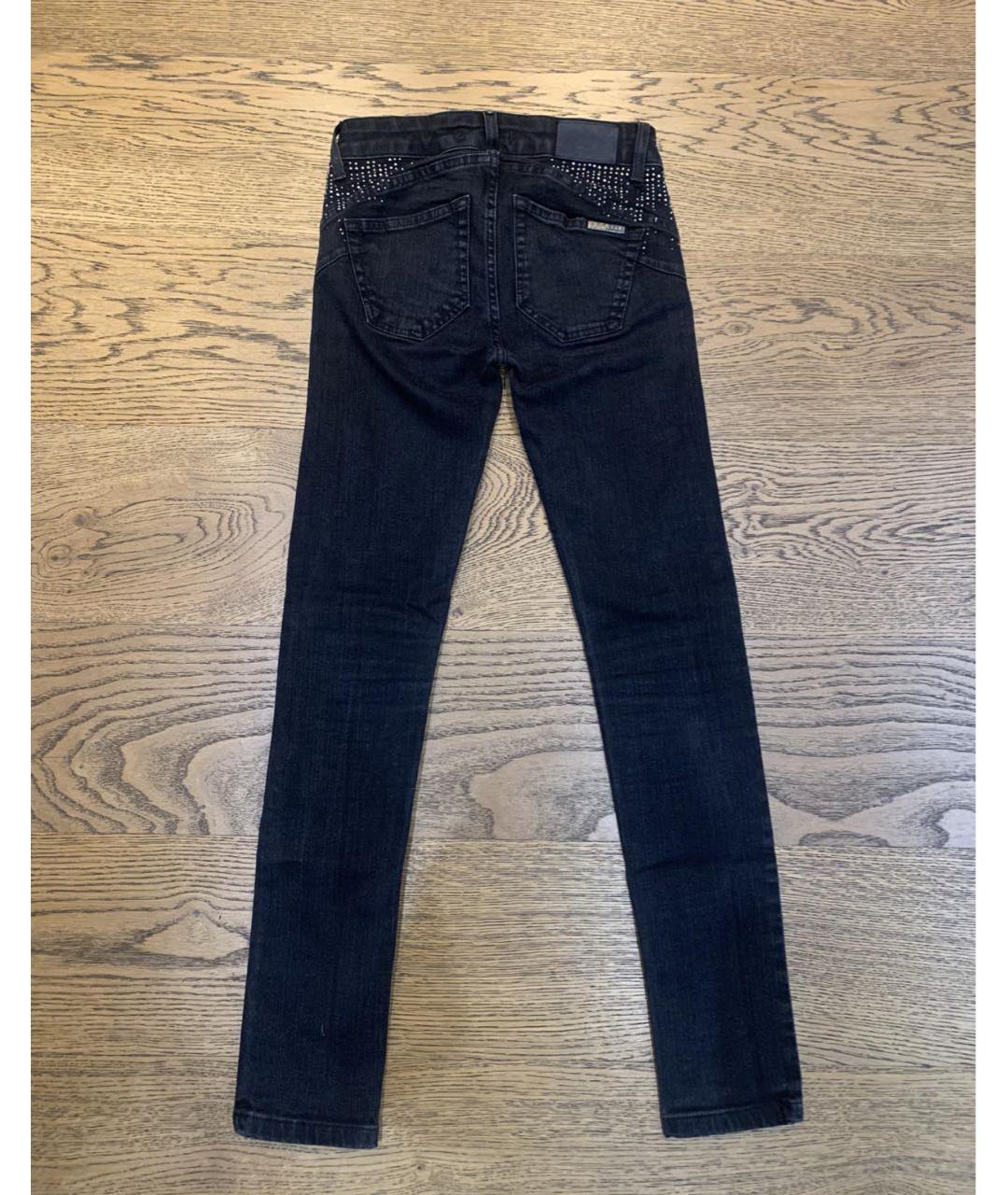 LIU JO Черные хлопко-эластановые джинсы слим, фото 4