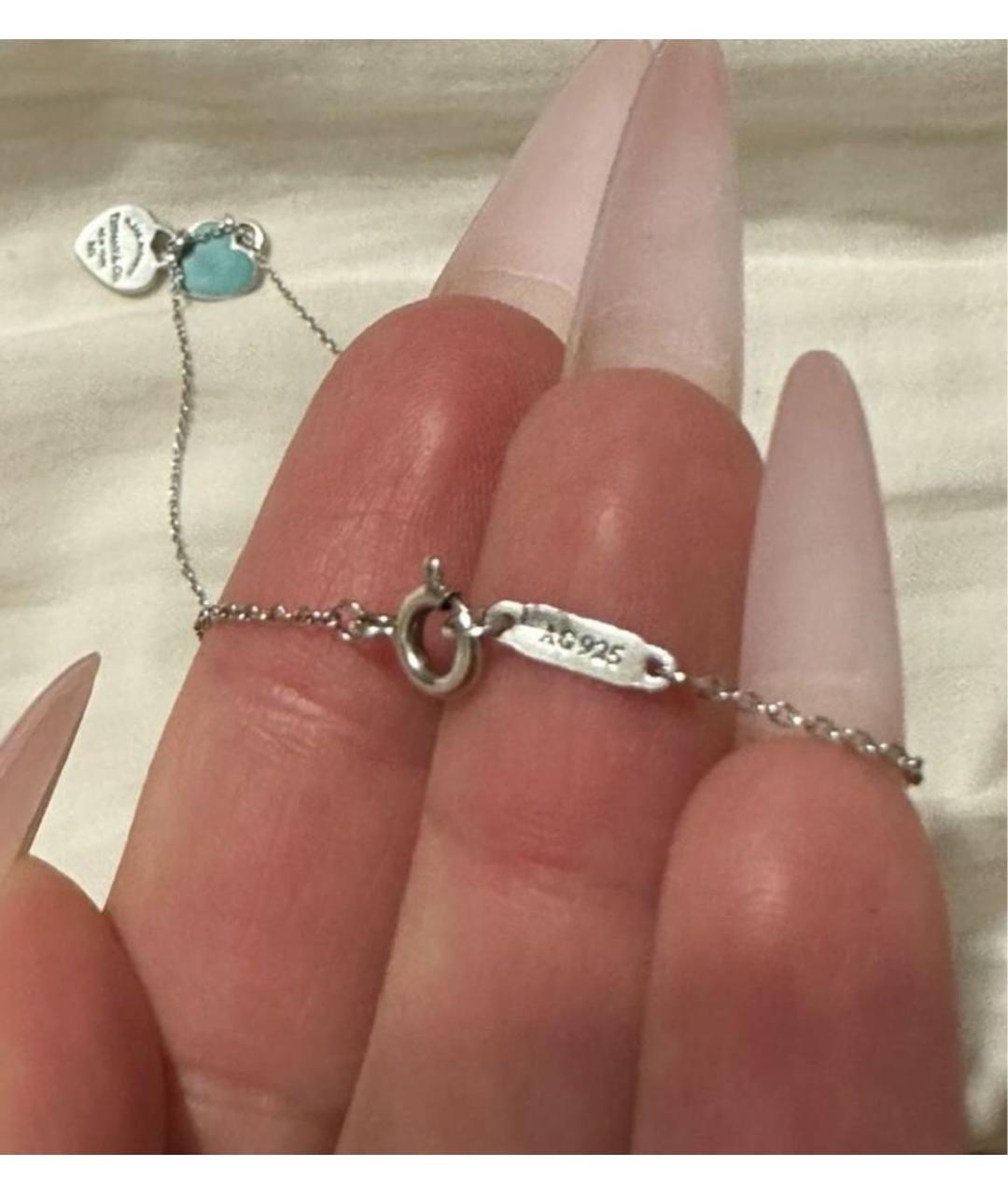 TIFFANY&CO Бирюзовый серебряный кулон, фото 3