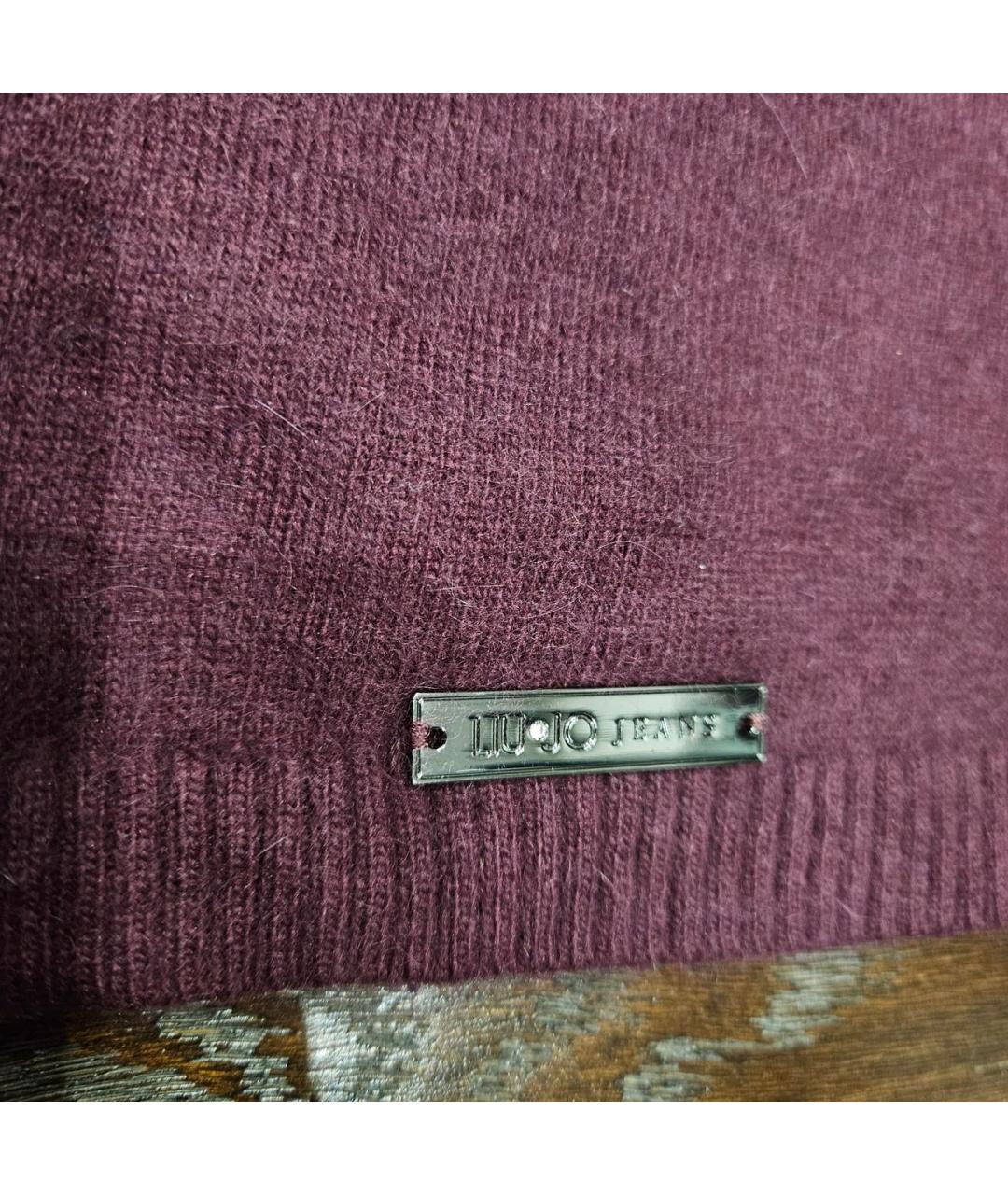 LIU JO Бордовый джемпер / свитер, фото 4