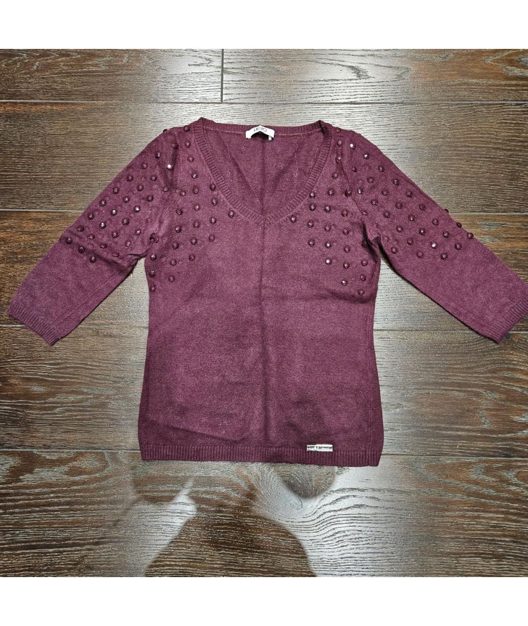 LIU JO Бордовый джемпер / свитер, фото 2