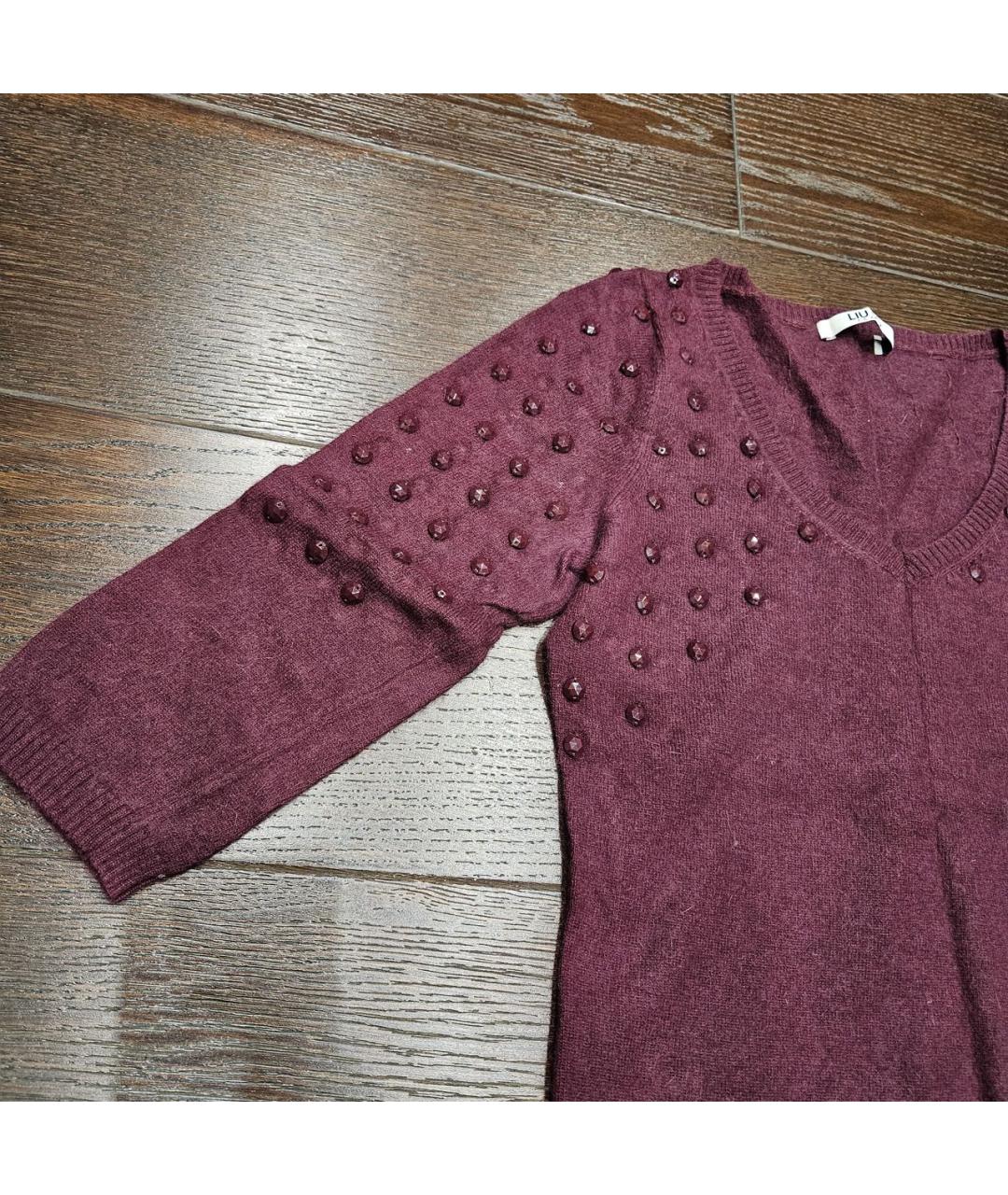 LIU JO Бордовый джемпер / свитер, фото 5