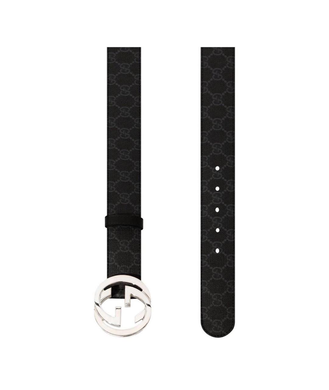 GUCCI Темно-синий замшевый ремень, фото 2