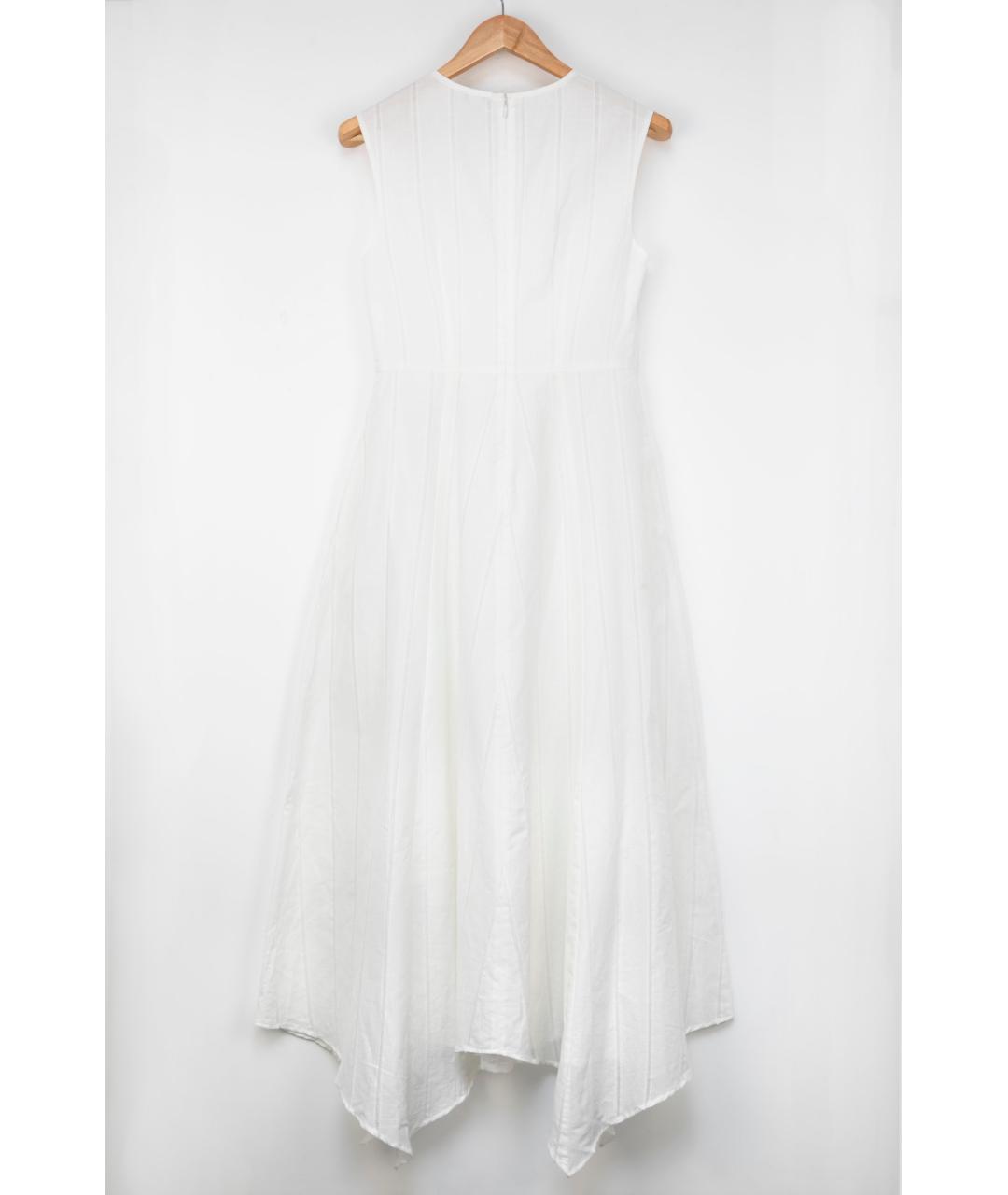 PESERICO Белое льняное повседневное платье, фото 2