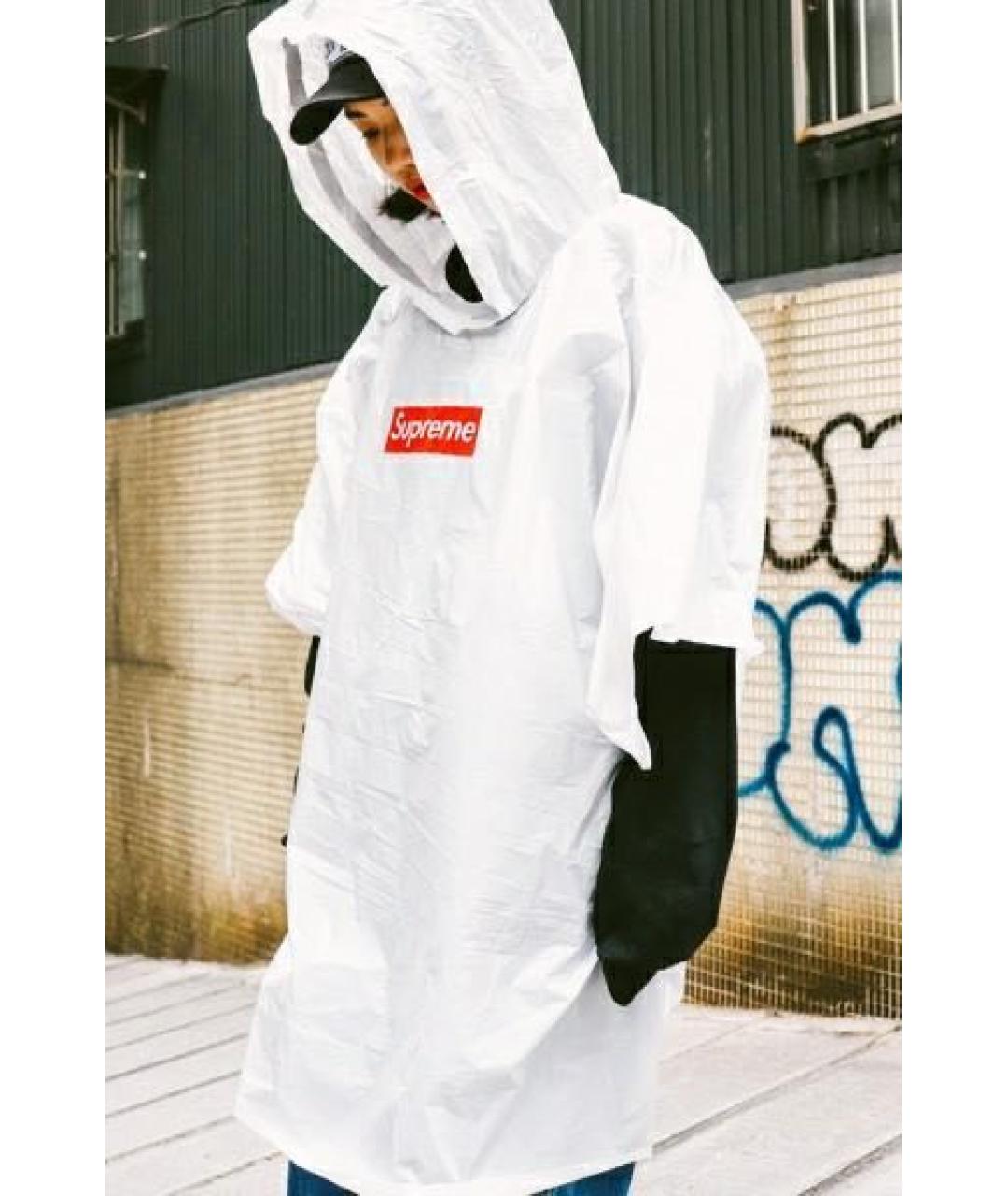 SUPREME Белый тренч / плащ, фото 6