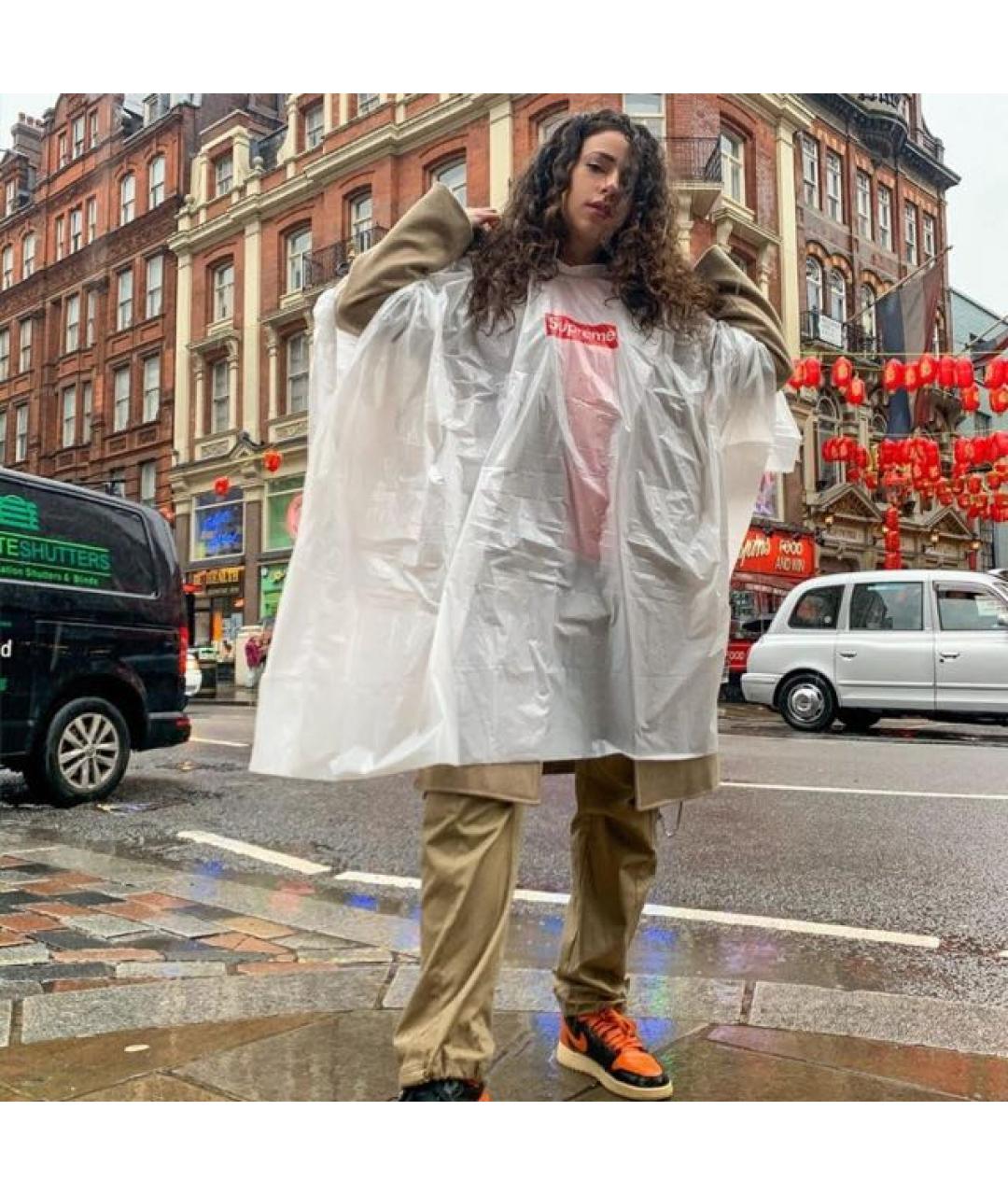 SUPREME Белый тренч / плащ, фото 7