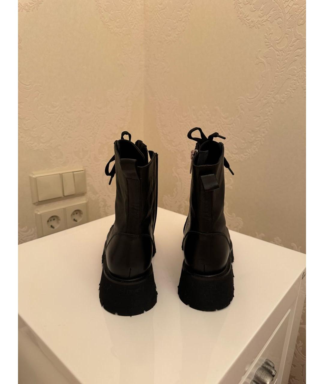 TIFFI Черные кожаные ботинки, фото 3