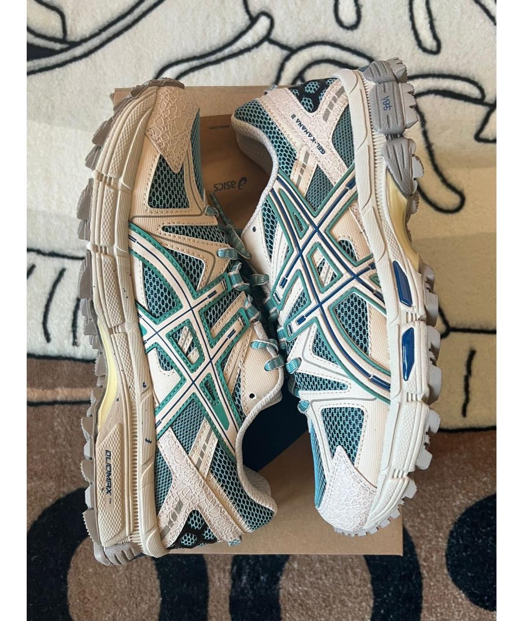 ASICS Бежевые замшевые низкие кроссовки / кеды, фото 6