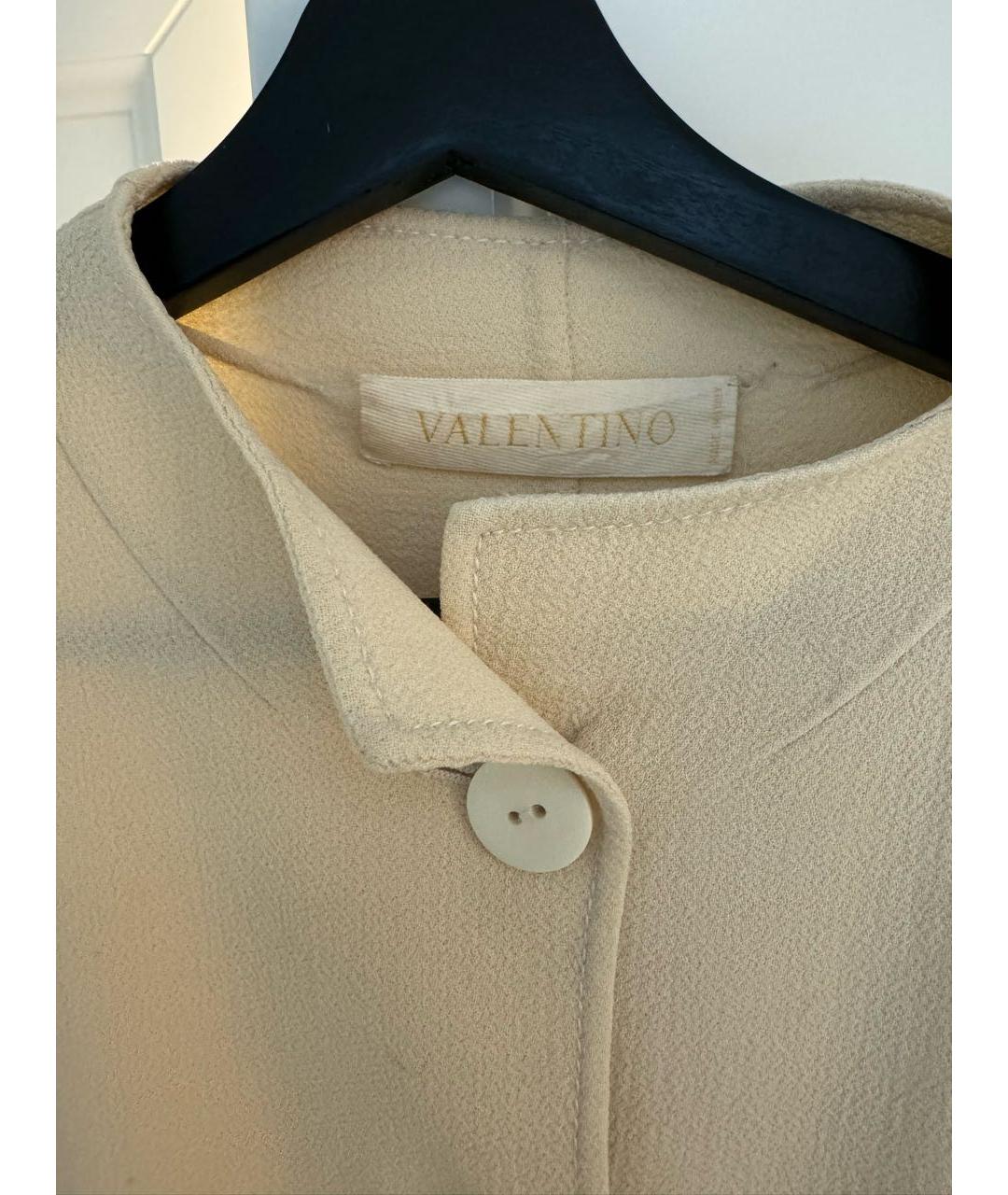 VALENTINO Бежевое вискозное пальто, фото 3