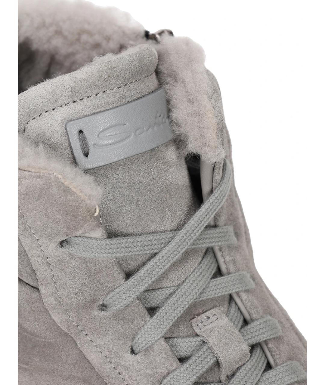 SANTONI Серые слипоны, фото 5