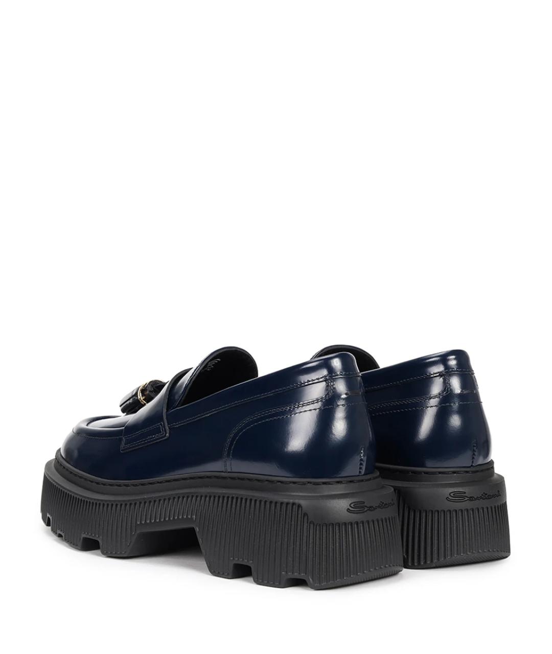 SANTONI Синие лоферы, фото 4